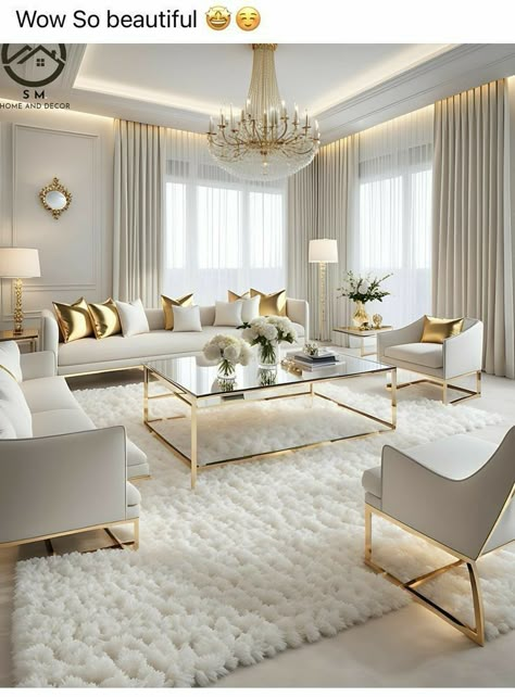 Luxury Living Room Decor, Elegant Living Room Decor, Latest Living Room Designs, Glam Living Room, Living Room Design Inspiration, Living Room Sofa Design, Living Room Design Decor, Home Design Living Room, Elegant Living Room