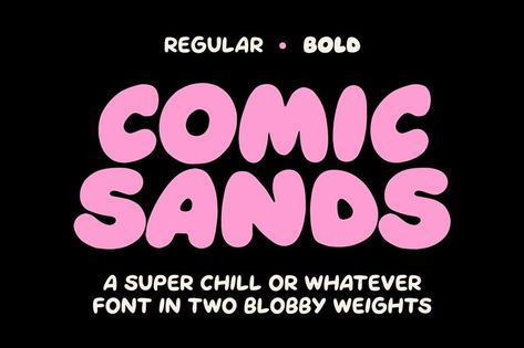 Comic Sands! A Font For Good Times Bubble Letter Fonts, Font Bubble, Typographie Inspiration, Round Font, Logos Vintage, Logos Retro, Pixel Font, Comic Font, Wallpaper Retro