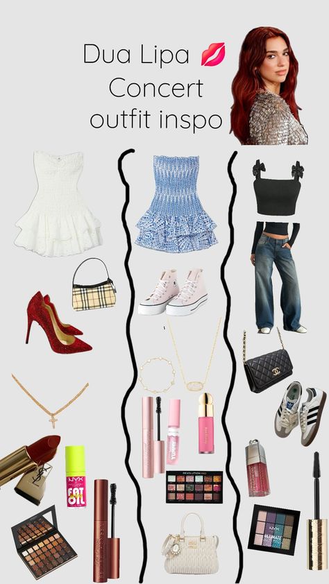 Dua lipa concert outfit inspo- Comment a celebrity that you would like this to be on 🤍💋#dualipa#concert#outfit#cute#outfotinspo#comment#shuffles Dua Lipa Concert Outfit, Shuffle Outfit, Dua Lipa Concert, Outfit Cute, A Celebrity, Dua Lipa, Concert Outfit, Cute Outfits, Concert