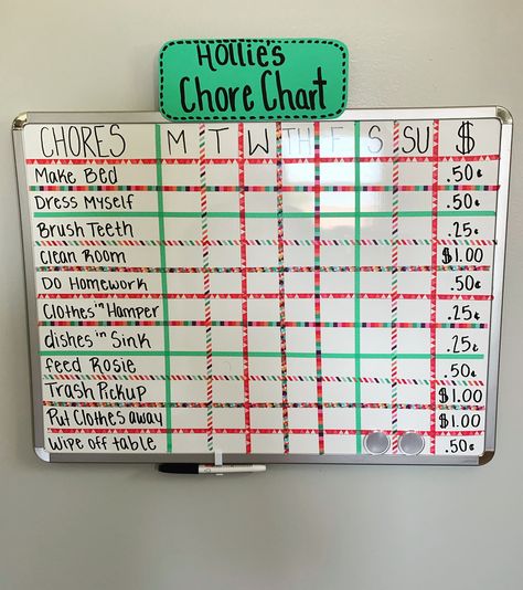 Chore Chart Poster Board Ideas, White Board Ideas Chores, Family Chore Chart Ideas Diy, Chore Poster Board Ideas, Easy Chore Chart, Chores Whiteboard Ideas, Chore Board Ideas Diy, Chore Board Ideas Dry Erase, White Board Chore Chart Ideas