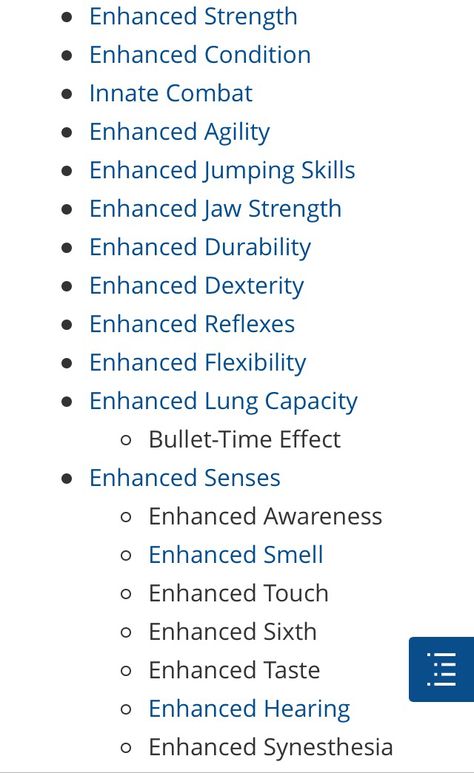 Enhanced strength and durability (agility and reflexes from assassin training) Super Strength Superpower, Cool Superpowers Ideas, Assassin Skills, Cool Powers For Characters, Assassin Training, Super Powers Ideas, Character Powers, Superpower Wiki, Magia Elemental