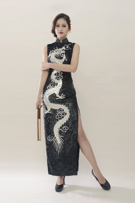 b5a1fc2085986034e448d2ccc5bb9703desc37656917ri Chinese Dress Modern, Chinese Cheongsam, Chinese Style Dress, Traditional Chinese Dress, Qipao Dress, China Dress, Cheongsam Dress, Chinese Clothing, Chinese Dress