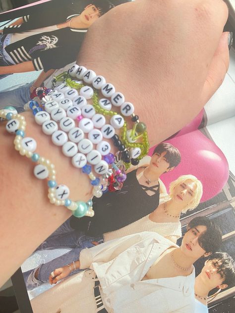 #Stray_Kids_Friendship_Bracelet #Stray_Kids_Bracelet_Ideas #Maxident_Lee_Know #Skz_Bracelets Skz Inspired Bracelet, Stray Kids Friendship Bracelet, Maxident Lee Know, Hyunjin Bracelet, Skz Bracelets, Felix Bracelet, Lee Know Han Seungmin, Hyunjin Case 143, Stray Kids Bracelet