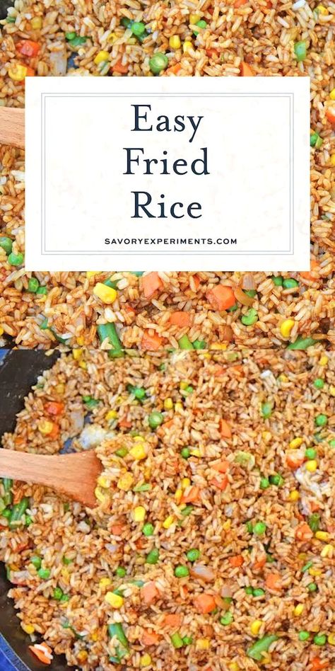 Restaurant Style Fried Rice, Nasi Goreng Ayam, Vegetable Fried Rice Recipe, Shrimp Fried Rice Recipe, Shrimp And Rice Recipes, Easy Fried Rice, Chicken Fried Rice Easy, Fried Rice Recipe Easy, Vegetable Drawer