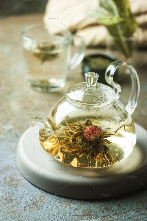 Flower Tea Aesthetic, Tea Aesthetic, Mushroom Tea, Blooming Tea, Perfect Cup Of Tea, North Miami Beach, Mushroom Coffee, Flower Stock, Herbal Tea Blends