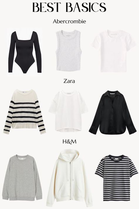 Modest Tops, Downtown Outfits, Basic Fits, Stockholm Fashion, My Wardrobe, Wardrobe Basics, Fashion Tips For Women, Basic Outfits, Fashion Essentials