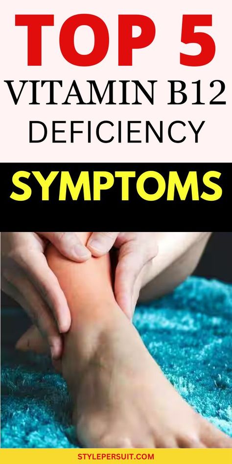 Vitamin B12 deficiency can lead to various health problems, and it's crucial to recognize the signs and symptoms early on to prevent complications. Here are some signs and symptoms of vitamin B12 deficiency that you shouldn't ignore. #health #vitamin Vitamin B Deficiency Symptoms, Vitamin Deficiency Symptoms, Vitamin B Deficiency, B12 Deficiency Symptoms, Mineral Deficiency, B12 Deficiency, Liver Diet, Vitamin B12 Deficiency, Vitamin D Supplement