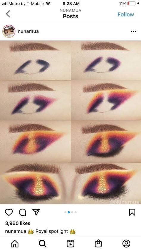 Gradation Make Up, Amazing Eye Makeup, October Eyeshadow Looks, Drag Eye Makeup, Artistic Eye Makeup, Rainbow Makeup Looks, Festival Make Up, Drag Make-up, Makeup Pictorial