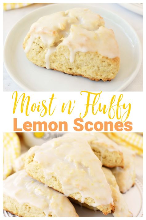 Glazed Lemon Scones Recipe Lemon Scones Recipe, Hp Sauce, Scones Recipe Easy, Lemon Scones, Homemade Scones, Lemon Dessert Recipes, Scones Recipe, Lemon Glaze, Lemon Desserts