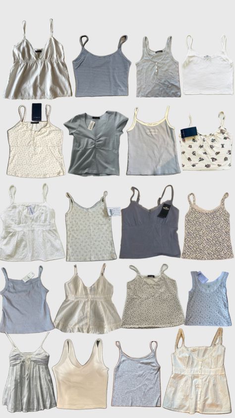 Tank top inspo Cute Brandy Melville Outfits, Brandy Melville Outfits For School, Brandy Melville Outfits Summer, Brandy Melville Summer, Summer Tanks, Brandy Melville Outfits, Tank Tops Summer, Fashion Capsule Wardrobe, Tank Top Outfits