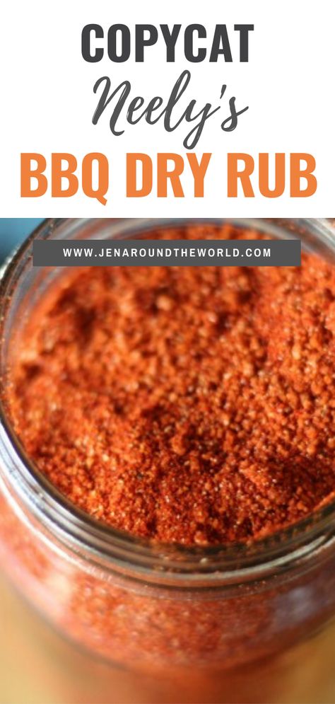 I love the Neely's BBQ seasonings so I made this copycat version of the Neely's BBQ Dry Rub Dry Bbq Seasoning, Neelys Bbq Sauce, Bbq Seasoning Rub, Bbq Rubs Homemade, Bbq Seasoning Recipe, Barbecue Rub, Bbq Rub Recipe, Bbq Sauce Homemade Easy, Homemade Dry Rub