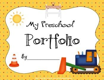 This is a cute portfolio for students to draw favorite memories, to show name writing growth, to show number writing skills and more. Portfolio Preschool, Portfolio For Students, Kindergarten Construction, Preschool Portfolio, Construction Portfolio, Preschool Construction, Number Writing, Child Activities, Student Portfolio