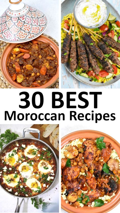 Moroccan Meal Prep, Moroccan Lunch Ideas, Moroccan Dips Recipe, Moroccan Menu Ideas, Morroco Food Recipes, Beef Tagine Recipes Moroccan Spices, Healthy Moroccan Recipes, Moroccan Main Dish, Traditional Moroccan Dishes