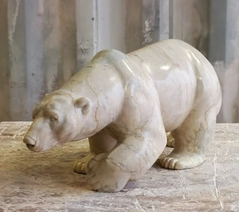 Polar Bear Reference, Polar Bear Sculpture, Whittling Patterns, Soapstone Sculpture, Carved Wooden Animals, Dinosaur Sketch, Woodturning Ideas, Soapstone Carving, Snow Sculptures