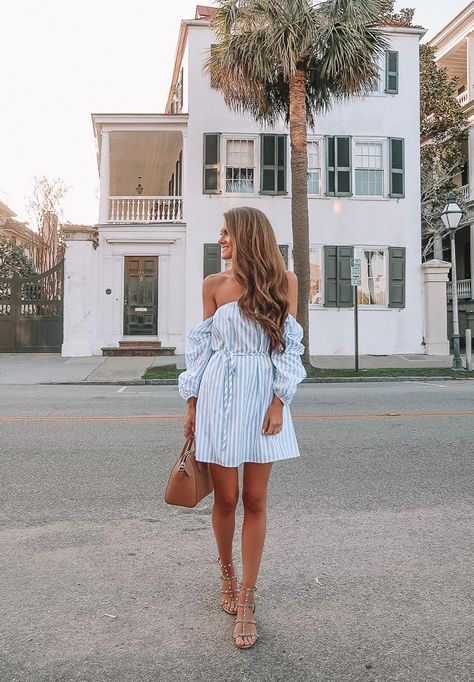 Charleston, SC – Southern Curls & Pearls Caitlin Covington, Charleston Bachelorette, Night Hair, Southern Curls And Pearls, Green Cargo Jacket, Charleston Style, Night Hairstyles, Instagram Outfits, Summer Night