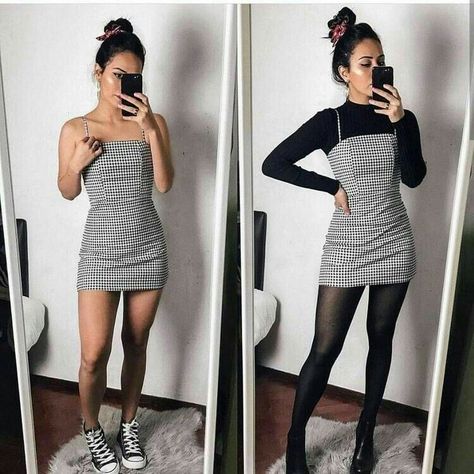 Haine Diy, Black Striped Dress, Ținută Casual, Modieuze Outfits, Mode Inspo, 여자 패션, Edgy Outfits, Outfits Casual, Looks Style