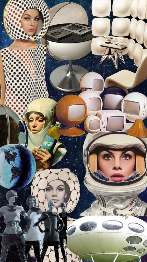 Space Age #spaceage Atomic Space Age Fashion, 60s Space Age Aesthetic, Space Age Design, 1960s Space Age Fashion, 60s Space Age Fashion, 50s Space Age, Space Age Art, 60s Space Age, Retro Futurism Fashion