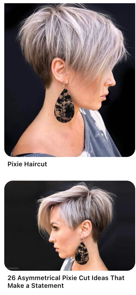 Short Pixy Hairstyle Women, Short Hairstyle Women2022, Short Hairstyle Women 360 View, Feathery Short Hair, Short Hair 2023 Trends Women Pixie, Inverted Bob Undercut, Short Hairstyle Women Undercut Edgy, Asymmetric Short Hair, Pixie Haircut With Long Bangs Edgy