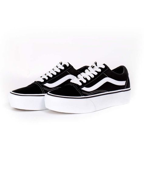 Old Skool Platform - Black by vans - shoes - ban.do Vans Shoes Fashion, Vans Shoes Women, Old Skool Platform, Cute Vans, Platform Vans, Dr Shoes, Black Vans, Platform High Heels, Prom Shoes