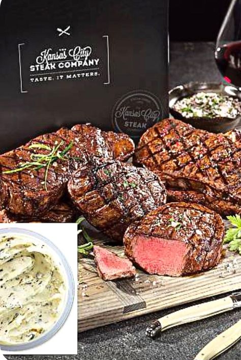 Special Food Gift Ideas for a Foodie | Shop at Catalogs.com with Coupons and Money-saving Offers Steak Grilling Times, Steak Gift Box, Black Truffle Butter, How To Cook Ribeye, Steak Gift, Steak Menu, Cooking Ribeye Steak, Filet Mignon Steak, Truffle Butter