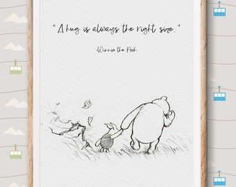 Pooh Printable, Vintage Style Poster, Baby Nursery Prints, Winnie The Pooh Nursery, Pooh And Piglet, Classic Winnie The Pooh, Classic Vintage Style, Winnie The Pooh Quotes, Pooh Quotes