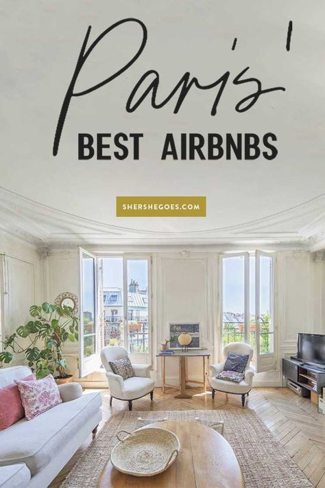 here are the best airbnbs in paris, whether you're traveling solo or with a group! #paris #shershegoes #france Paris Accommodation, Paris Airbnb, Paris Balcony, Hotel Des Invalides, Paris Flat, Paris Travel Tips, Paris France Travel, Paris Travel Guide, Paris Vacation