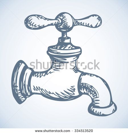 Water Tap Drawing, Sink Sketch, Sink Drawing, Side View Drawing, Kitchen Drawing, House Graphic, Drawing Inspo, Creative Drawing, Cool Art Drawings