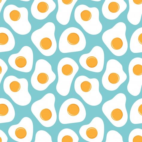 Vector fried eggs seamless pattern . Pre... | Premium Vector #Freepik #vector #background #pattern #food #abstract Food Abstract, Egg Artwork, Background Tile, Illustration Simple, Easy Drawing Tutorial, Pattern Design Inspiration, Design Mandala, Print Design Art, Pattern Coloring Pages