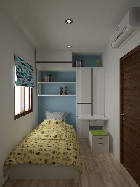 Small Room Makeover, Tiny Bedroom Design, Small Bedroom Inspiration, Small Bedroom Interior, Small Bedroom Layout, Small Apartment Bedrooms, Small Room Design Bedroom, Small Bedroom Designs, Bilik Tidur