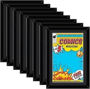 Book Wall Display, Comic Book Wall Display, Comic Display, Comic Book Display, Comic Book Frames, Book Frame, Comic Magazine, Black Photo Frames, Display Frames