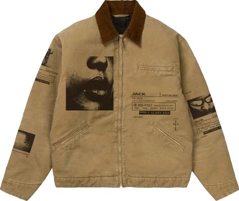 Cactus Jack By Travis Scott ,  Apparel ,  Outerwear  GOAT Verified Mode Hipster, Concept Clothing, Cactus Jack, Work Jacket, Work Jackets, 가을 패션, Travis Scott, Jacket Design, Art Clothes