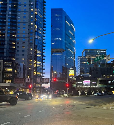 Texas Night, Aesthetic Buildings, Neighborhood Street, City Neighborhood, Dallas City, Downtown Aesthetic, City At Night, Downtown Dallas, Dallas Texas