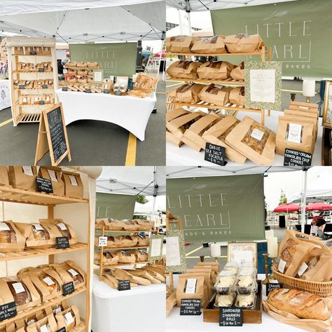 Sourdough Bread Farmers Market, Bread Booth Farmers' Market, Bread Vendor Display, Bread Pop Up Display, Sourdough Vendor Booth, Bread Market Display, Baked Goods Market Set Up, Farmers Market Display Ideas Baked Goods, Sourdough Bread Display