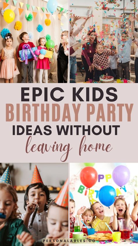 kids birthday party ideas at home 2 Birthday Ideas 5 Year, 6 Yo Birthday Party Ideas, 8 Yo Birthday Party Ideas, 8 Bday Party Ideas, Fun Home Birthday Party Ideas, Home Birthday Set Up, Five Theme Birthday Party, Craft Idea For Birthday Party, In Home Birthday Party Ideas