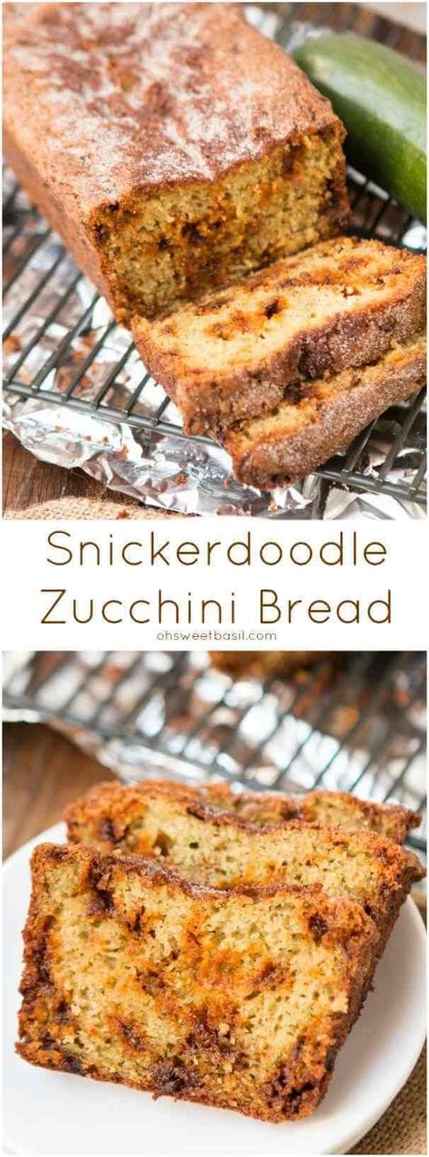 Snickerdoodle Zucchini Bread, Zucchini Breads, Best Zucchini Bread, Zucchini Bread Recipe, Cinnamon Chips, Zucchini Bread Recipes, Sweet Breads, Recipes Dessert, Quick Breads