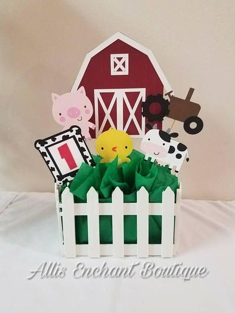 Barnyard Table Decor, Farm Birthday Cakes, 1st Rodeo, Barnyard Birthday Party, Farm Theme Birthday, Farm Animal Party, Farm Animals Birthday Party, Farm Themed Birthday Party, Farm Animal Birthday