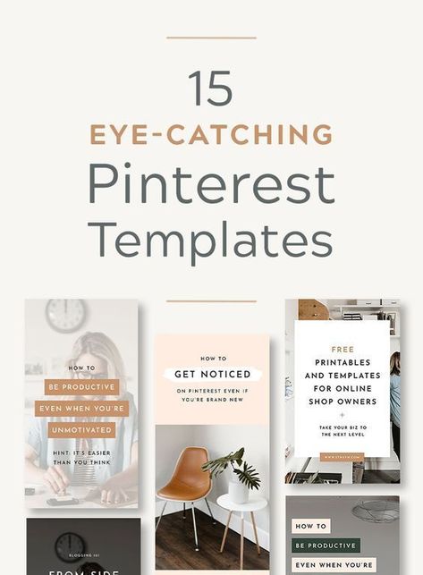 15 Eye-Catching Pinterest Templates to Make Your Boards Stand Out. If you know how to leverage Pinterest, you could definitely take your business to new heights! Don’t have the time to create those dramatic images you see? Not sure how to develop consistency in your posts? Publication Facebook, Pinterest Template, Marketing Strategy Template, Pinterest Expert, Pinterest Graphics, Canva Tips, Pinterest Design, Etsy Promotion, Ecommerce Business