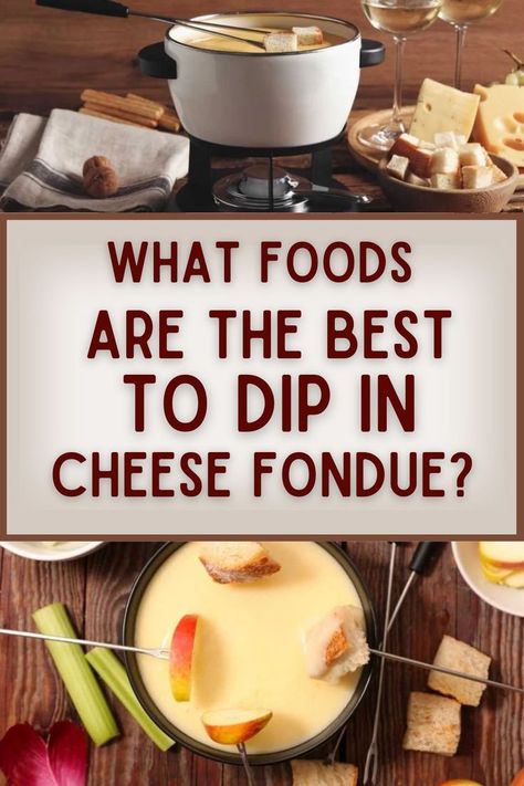 Cheese fondue is a delicious and interactive dish that can be enjoyed with various dipping accompaniments. Check out our favorite cheese fondue dippers.Cheese Fondue Dippers. Cheese Fondue Party.Fondue Recipe Melting Pot Easy Fondue Recipes.Best Cheese Fondue Fondue Dippers Cheese, Best Cheese For Fondue, Melting Pot Cheese Fondue, Fondue Dinner Party, Fondue Dipping Sauces, Cheese Fondue Dippers, Cheese Fondue Party, Easy Fondue Recipes, Best Cheese Fondue