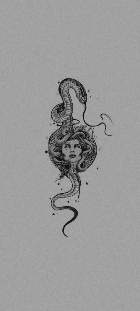 Tattoos Medusa, Medusa Tattoo Design, Greek Mythology Tattoos, Goddess Tattoo, Hip Tattoos Women, Creepy Tattoos, Red Ink Tattoos, Medusa Tattoo, Mythology Tattoos