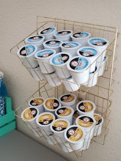 Life at 50 and Beyond!: DIY Dollar Tree Keurig K-Cup, Coffee Pod, Choco Pod, Tea Pod Organizers K Cup Organizer, K Cup Storage Ideas Diy Dollar Tree, K Cup Storage Ideas Diy, Diy K Cup Holder, Dollar Tree Kitchen Organization, Christmas Diy's, Diy Organizers, Dollar Tree Kitchen, Metal Paper Towel Holder