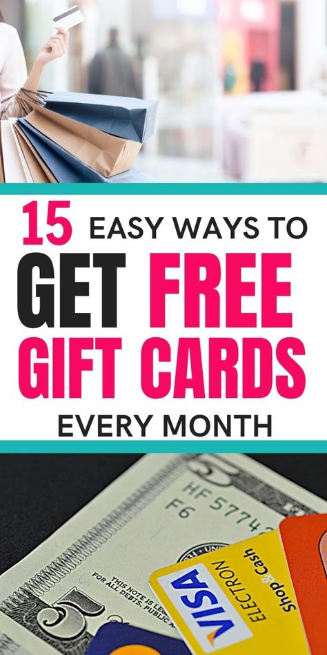 15 Ways to Get Free Gift Cards Freebie Websites, Get Free Stuff Online, Online Surveys For Money, Money Sense, Free Gift Cards Online, Free Stuff By Mail, Free Cards, Free Amazon, Get Free Stuff