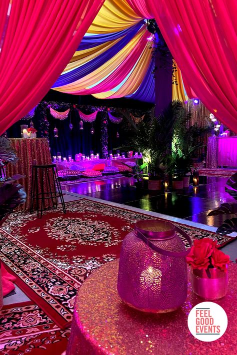 Arabian Night Party Decorations, Arabian Themed Party, Arabian Nights Gala Theme, Arabian Nights Dance Theme, Arabian Nights Sweet 16 Party, Arabian Nights Decorations, Arabian Nights Decor, Arabian Nights Prom Theme, Arabic Night Party Ideas