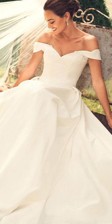 December Wedding Dresses, Satin Ball Gown Wedding Dress, Plus Wedding Dresses, Petite Wedding Dress, Satin Ball Gown, Satin Wedding Gown, Davids Bridal Wedding Dresses, Minimalist Wedding Dresses, Ball Gown Skirt