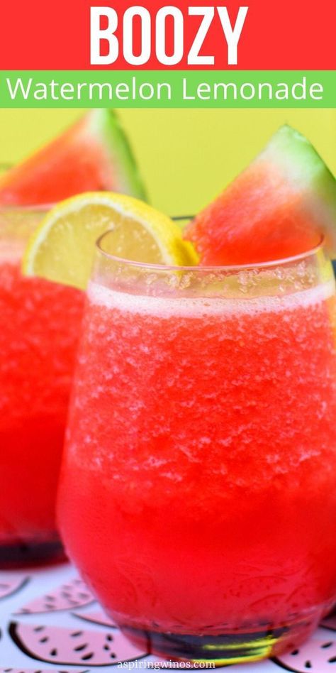 Watermelon Lemonade Cocktail, Lemonade For A Crowd, Summer Cocktails For A Crowd, Strawberry Brunch, Watermelon Alcoholic Drinks, Spiked Lemonade Recipe, Boozy Lemonade, Boozy Watermelon, Watermelon Cocktails