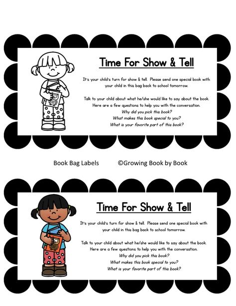 label for show and tell bag Share Day Ideas Preschool, Show And Tell Parent Letter, My Family Show And Tell Ideas, Show And Share Ideas Preschool, Show And Tell Bags Preschool, Show And Tell Letter To Parents, Show And Tell Kindergarten, Show And Tell Ideas For Grade 3, Family Involvement Activities Preschool