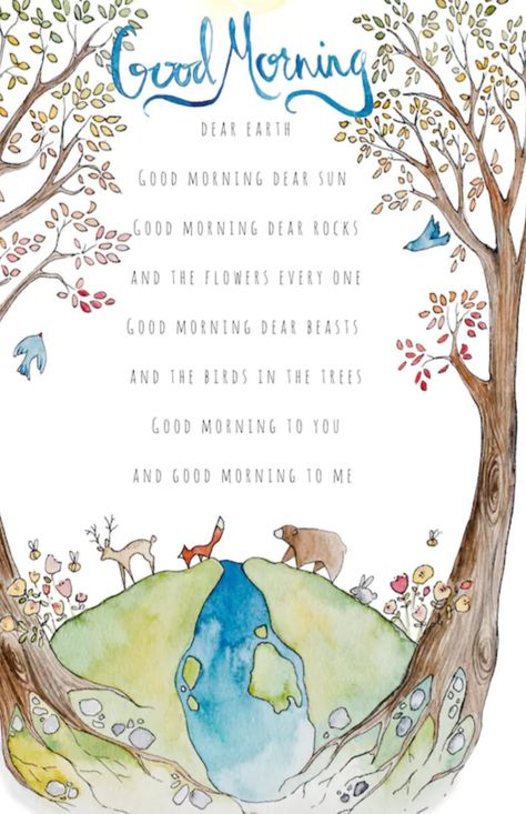 Waldorf Morning Verse, Waldorf Verses, Morning Verses, Nursery Rhymes Poems, Waldorf Kindergarten, Waldorf Teaching, Childrens Poems, Childrens Poetry, Nature School