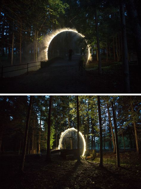 Forest Lighting, Japanese Forest, Light Art Installation, Jardin Des Tuileries, Light Installation, Land Art, Landscape Lighting, Art Festival, Light Painting