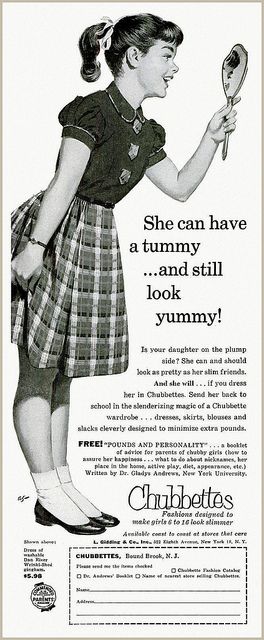 She can have a tummy ...and still look yummy! (1956) by MewDeep, via Flickr Advertising Slogans, Magazine Advert, Pin Up Vintage, Old Advertisements, Retro Advertising, Retro Ads, Looks Yummy, Old Ads, Vintage Magazine