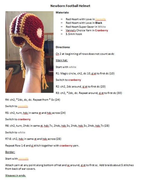 Football Amigurumi Free Pattern, Crochet Helmet Pattern Free, Crochet Football Helmet Pattern Free, Crochet Football Beanie, Crochet Football Helmet, Crochet Football Pattern, Crochet Helmet, Crochet Baby Football, Crochet Football Hat