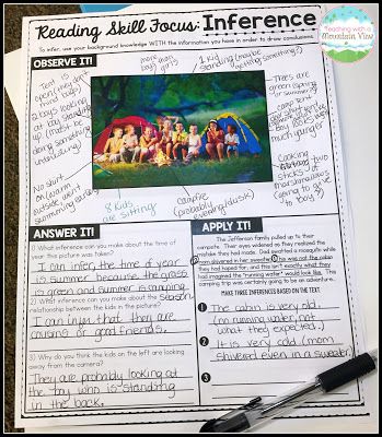 Teaching With a Mountain View: Using Pictures to Teach Reading and Writing Skills Reading And Writing Skills, 6th Grade Reading, Teach Reading, Interactive Reading, 5th Grade Reading, 4th Grade Reading, Teaching Ela, 3rd Grade Reading, Reading Instruction